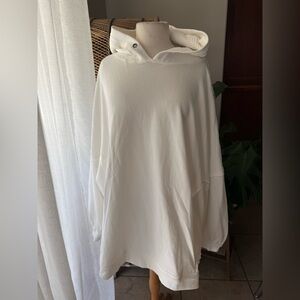 Free‎ people oversized white White Hooded Sweater